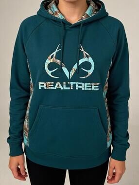 Realtree Hoodie Women Large Green